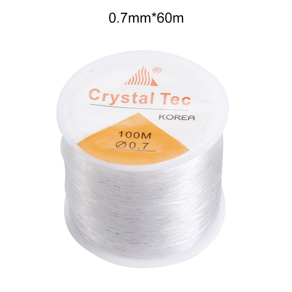 Cordon élastique de 0,5 à 1,0 mm, fil extensible pour perles