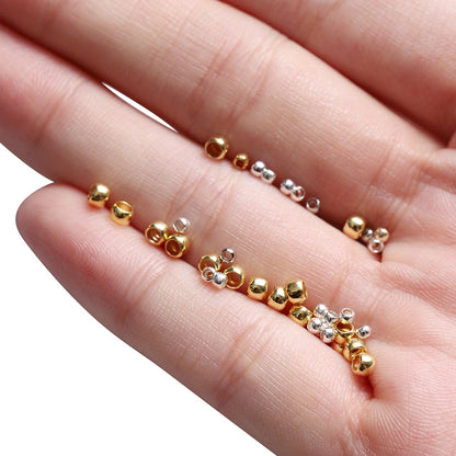 Bouchon Perles D'Espacement Cuivre 1.2 1.5 2.5mm, 100pcs