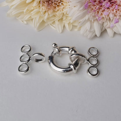 3-Strand Round Jumbo Hook and Eye Spring Bolt Ring Clasp