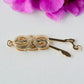 18K Yellow Gold Filigree Box Clasp AU750 for Pearls (1pc)