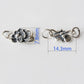 925 Sterling Antiqued Silver S Hook Clasp