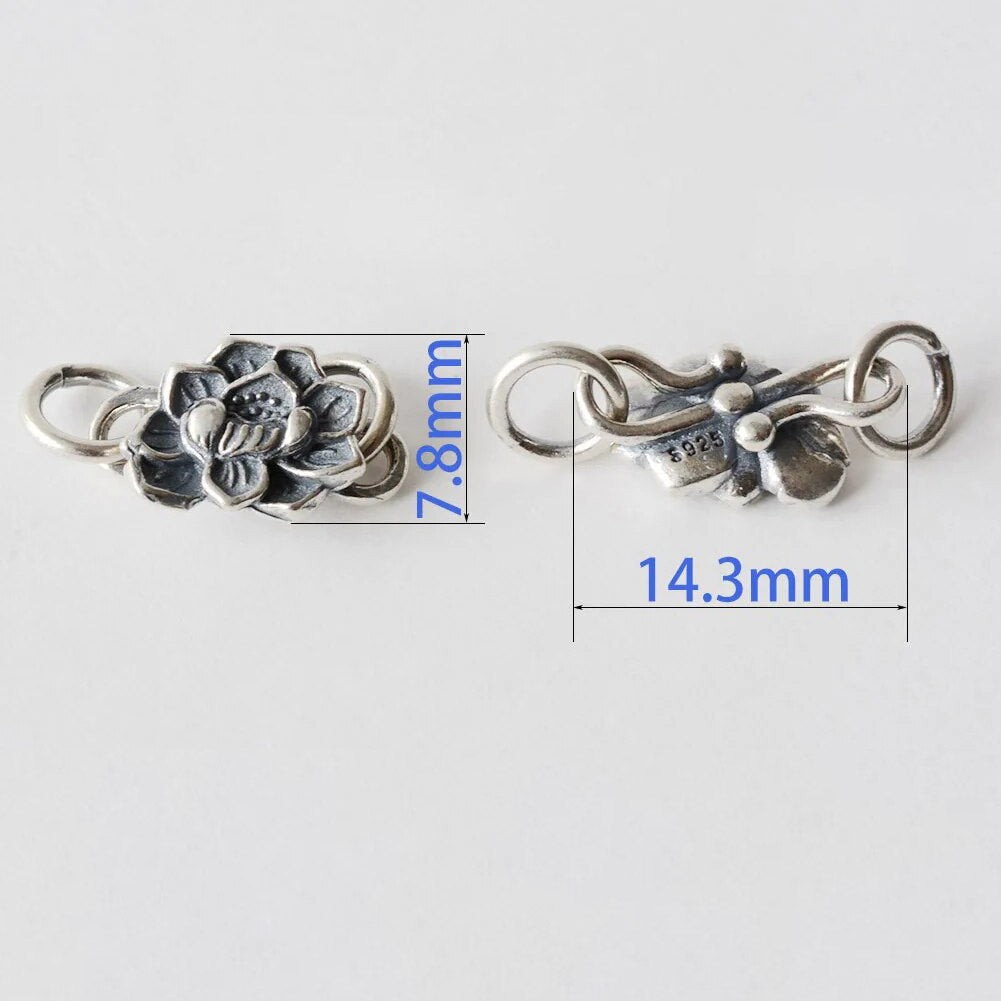 925 Sterling Antiqued Silver S Hook Clasp