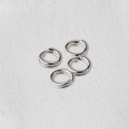 925 Sterling Silver split jump rings, diy jewelry findings