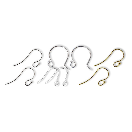 Earring Findings Hooks, Sterling Silver Ear Wires -hypoallergenic - 925 Silver Components for Jewelry Making