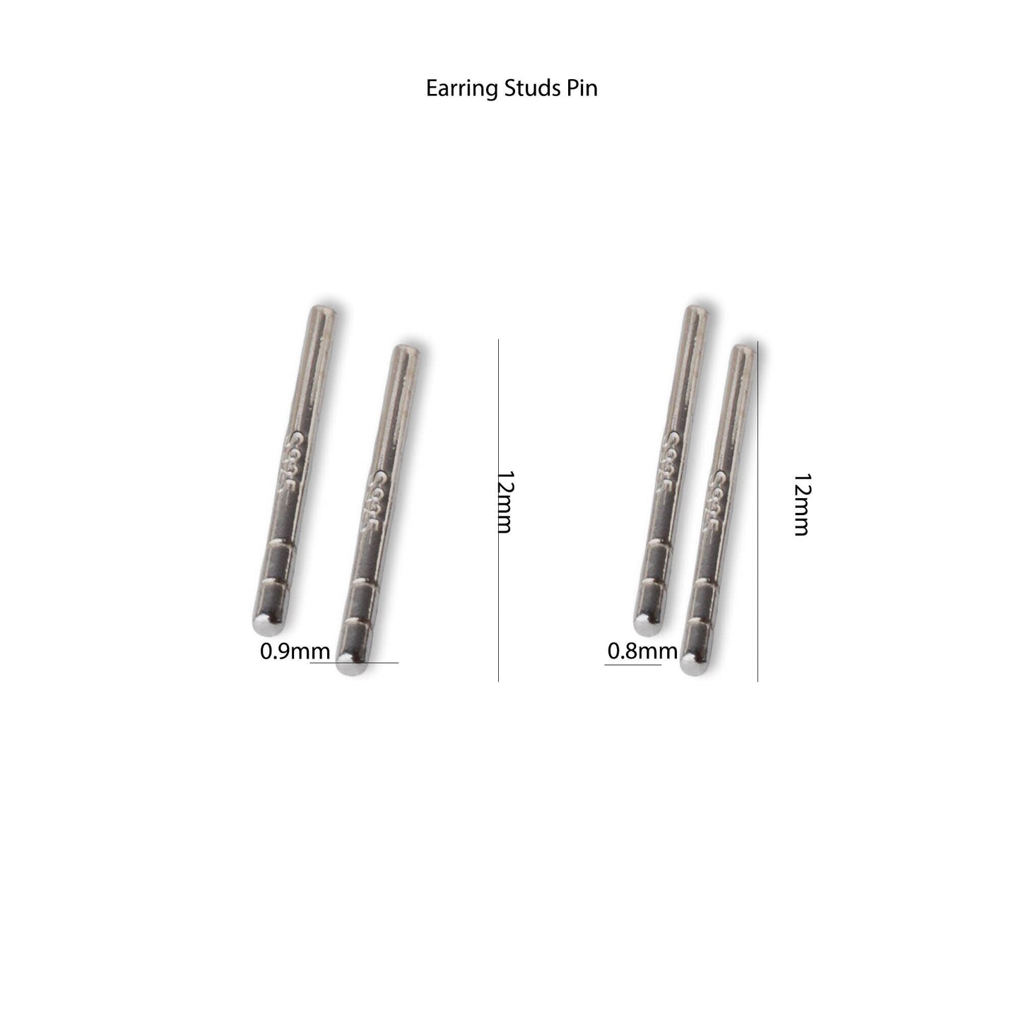 925 Sterling Silver Earring Findings - Clip with Needle, Studs Pin Ear Post - Nickel free and hypoallergenic components