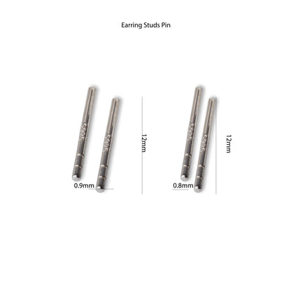 925 Sterling Silver Earring Findings - Clip with Needle, Studs Pin Ear Post - Nickel free and hypoallergenic components