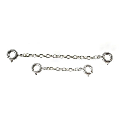 Necklace Extender in 925 Sterling Silver, Durable Removable Extension, Ideal for Bracelet and anklet Making