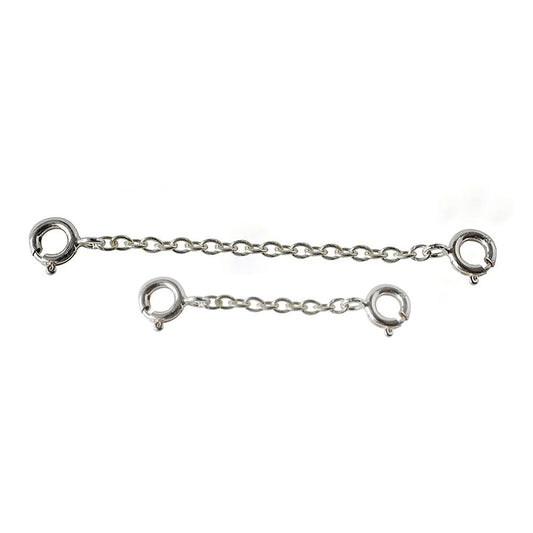 Necklace Extender in 925 Sterling Silver, Durable Removable Extension, Ideal for Bracelet and anklet Making