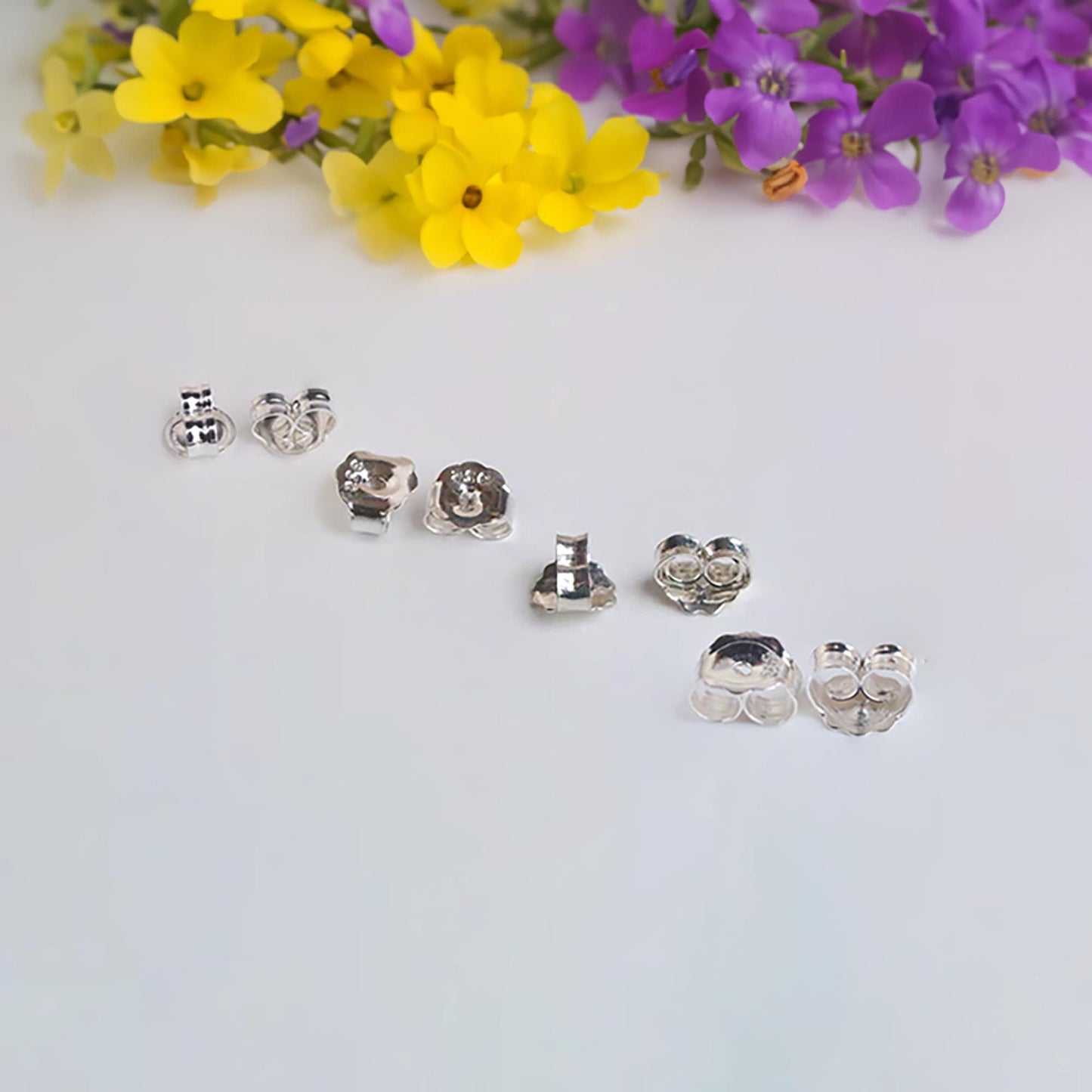 Ear nut, Butterfly Back Stopper, 925 Sterling Silver