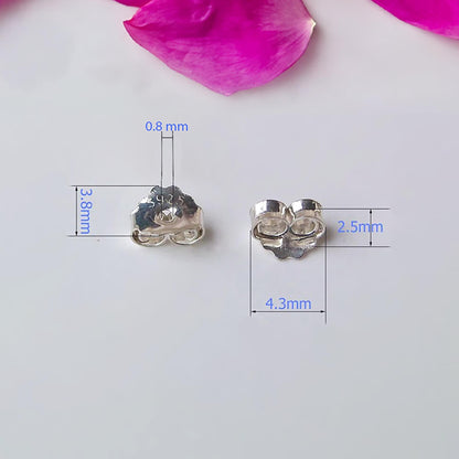 Ear nut, Butterfly Back Stopper, 925 Sterling Silver