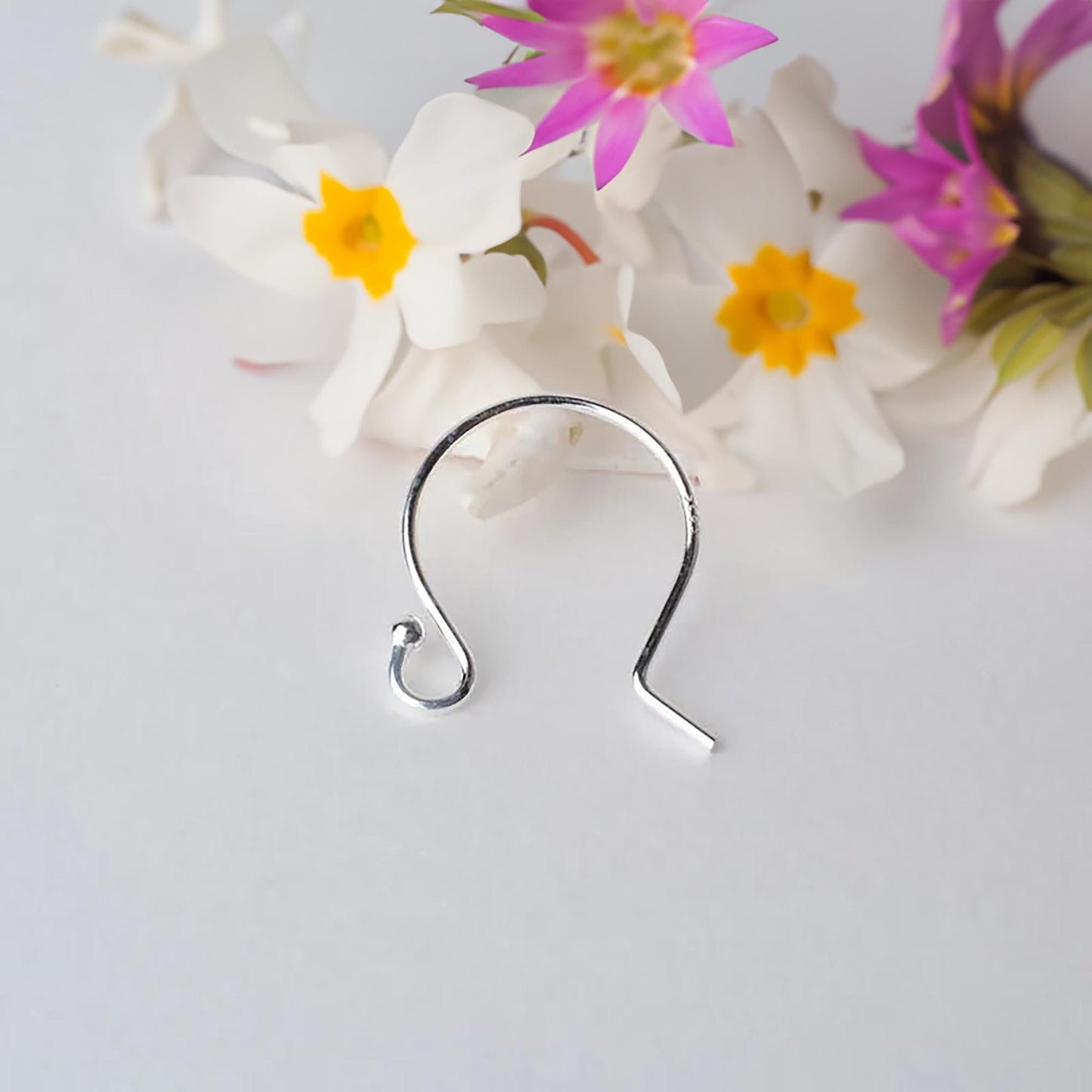 Earring Hooks Ear Wires 925 Sterling Silver French Hooks with Ball Jewelry Making Gift for Her DIY Supplies Earring Findings Hypoallergenic