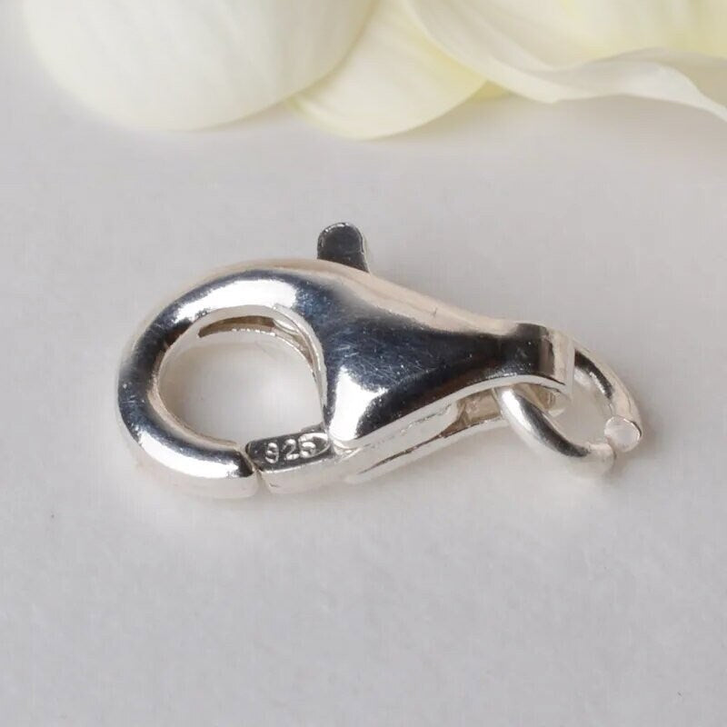 Sterling Silver Lobster Trigger Claw Clasp, with Sterling Silver Open Jump Ring