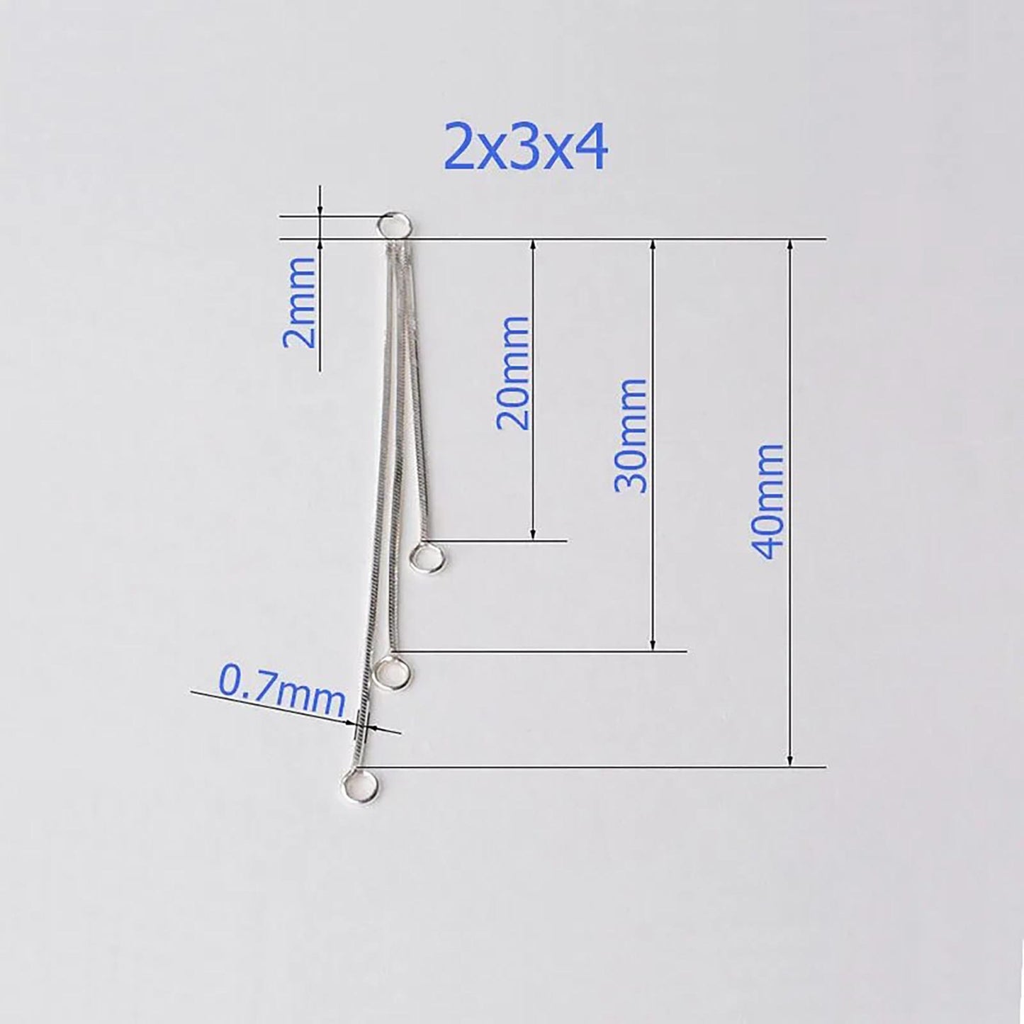 Sterling Silver Earring Findings: Components for DIY Link Earring, 3-Strand Tassel, and Thread Earring Making