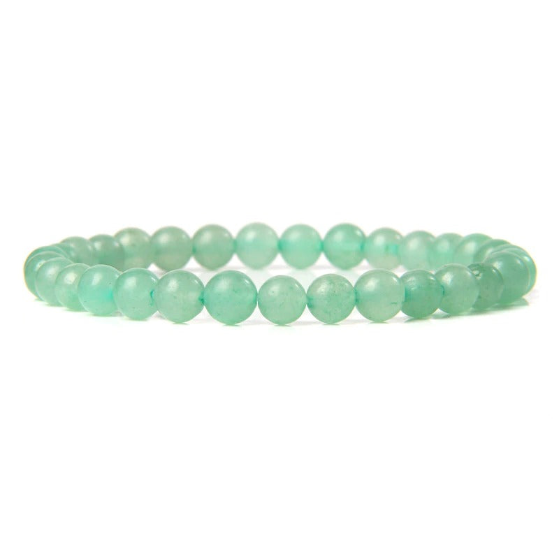 Green aventurine gemstone stretch bracelet, 4-12mm – RainbowShop for Craft
