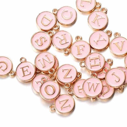 20-26 pendentifs à breloques avec lettres de l'alphabet AZ