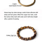 Bracelet Perles de Cuivre Oeil de Tigre Doré