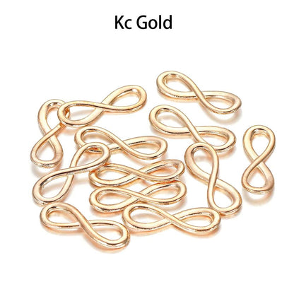 30Pcs 8x23mm Tibetan Infinity Link Symbol Pendants