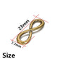 30Pcs 8x23mm Tibetan Infinity Link Symbol Pendants
