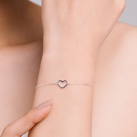 Heart Link Chain Bracelet