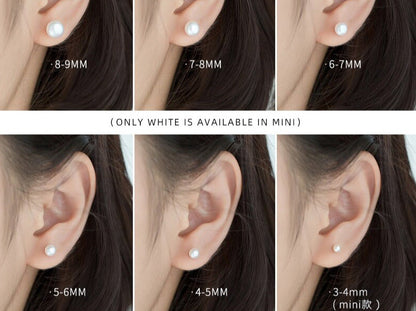 Multi-Color Natural Pearl Stud Earring