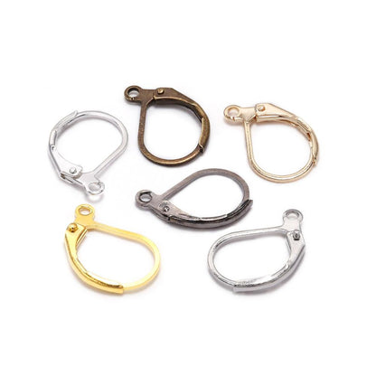 Gold French Lever Hooks, 10mm