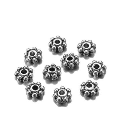 Antique Flat Round Spacer Beads, 200pcs