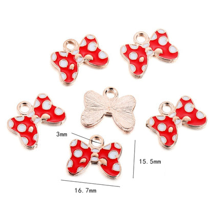 Small Fruit Shape Pendants, 10pcs