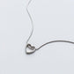 Simple Hearts Sterling Silver Pendant Necklace