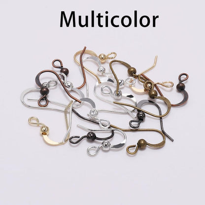 100Pcs - 19x18mm Earring Hooks Twist  Ear Hook