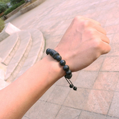 Six True Words - Matte Black Onyx Bracelet