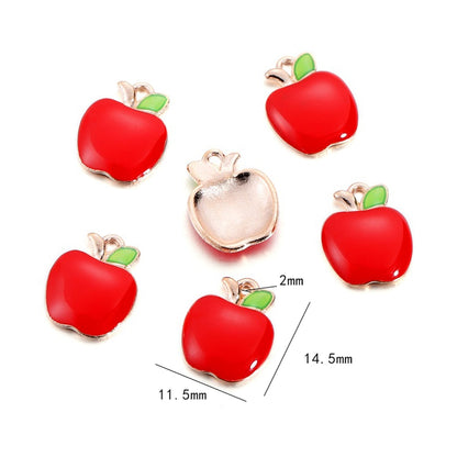 Small Fruit Shape Pendants, 10pcs