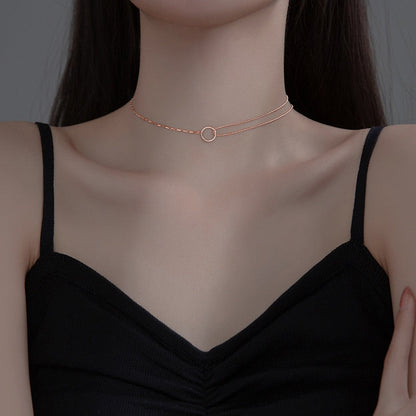 Geometric Short Choker Necklace