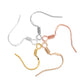 Crochets de fermoirs de boucles d'oreilles 0,6x15 mm, 50 pièces