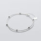 Bracelet chaîne en perles simples