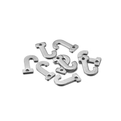 Stainless Steel A-Z Alphabet Letter Pendant, 50Pcs