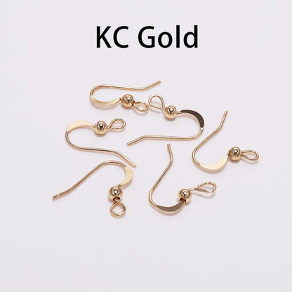 100Pcs - 19x18mm Earring Hooks Twist  Ear Hook