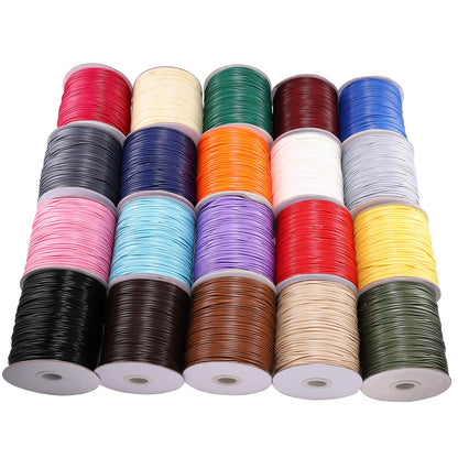 26 Color Leather Line Waxed Cord, 10m lot