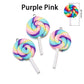 Cute Candy Color Marshmallow Polymer Clay Pendant, 10pcs