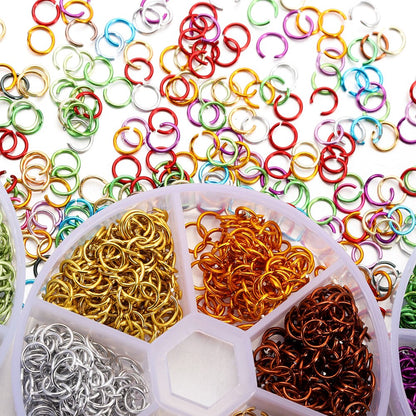 Colorful Single Loop Ring Set for Jewelry Making