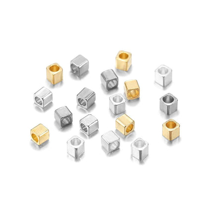 Cube Spacer Beads, 100pcs