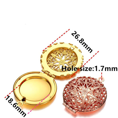 Round Photo Locket Pendant