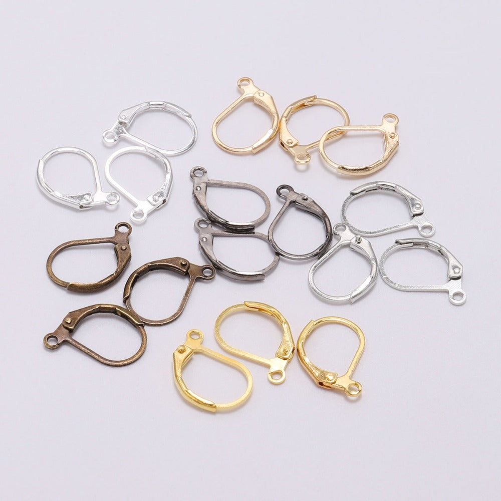 Gold French Lever Hooks, 10mm