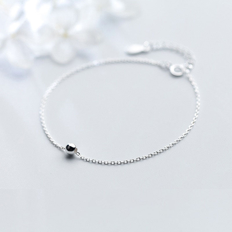 Bracelet chaîne de perles minimaliste