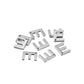 Edelstahl-Alphabet-Buchstaben-Anhänger „AZ“, 50 Stück