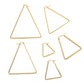 Gold Stainless Steel Earrings: Star, Square, Heart, 6Pcs