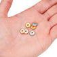 150pcs Flat Round CCB Plastic Beads, 2mm Hole