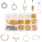 Kit de fournitures pour la fabrication de bijoux, 1200 pièces