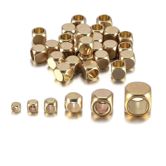 Perles Cube Népal 2,5 mm-6 mm, 30-100 pièces