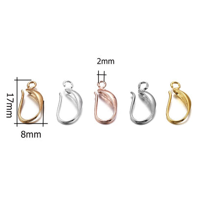 17x8mm French Earring Hooks Ear, 12pcs