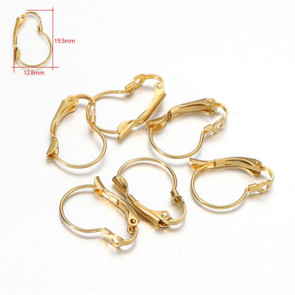 Hypoallergenic Stainless Steel Earring Hooks, 20-50pcs